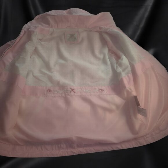 ZeroXposure Womens Windbreaker Jacket Pink White Full Zip Lightweight Size Large - Picture 7 of 8